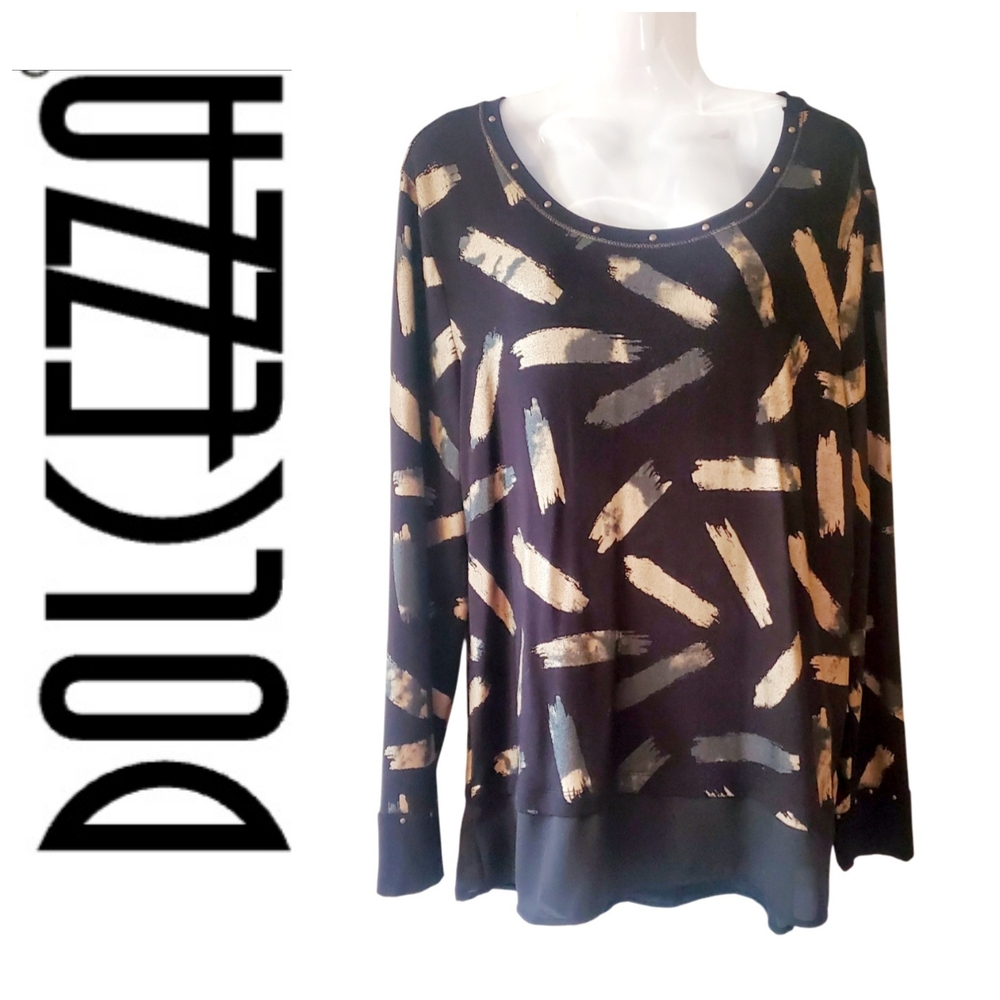 Black and Gold Women's Top
